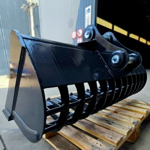 Rainbow Skeleton Sieve Bucket Customizable Jaw Opening Size for Excavator Ditch Rock Screening Attachment