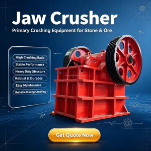 Raw Material Crushing Jaw Crusher Rock Stone Ore Crushing Equipment High Efficiency for Cement Plant Quarry Mining
