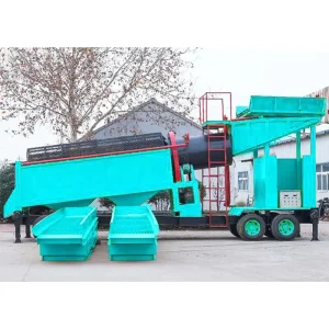 River Sand Alluvial Gold Mining Washing Machine Equipment Mobile Gold Wash Plant for Placer Gold Recovery and Washing Projects