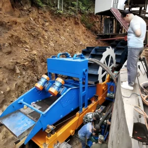 River Sand Gravel Wash Screening Plant Wheel Bucket Sand Dewatering Washer Sand Mining Washing Machine Equipment