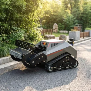 Robust 800mm Multi attachment Grass Cutter Remote Control Lawn Mower for Hilly Vineyard Maintenance