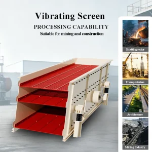Robust Compact Structure Multi Functional Vibrating Screen Adjustable Vibration Amplitude Linked Efficient Gold Stone Separator