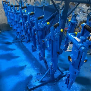 Multi Purpose Hand Held Pneumatic Rock Drill Bearing Core Components 42mm Drilling Diameter 5m Depth Yt27
