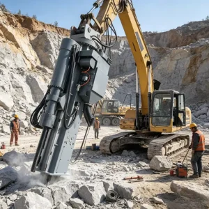 Rock Drilling and Splitting Rig Crawler Type Drilling and Rock Splitting Machine for Construction