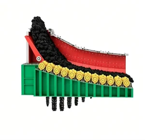 Roller Screening Machine with Gearbox and Motor Quick Change Liner Plate for Easy Maintenance
