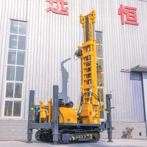 Rotary Borehole Drilling Rig with Diesel Engine Motor & Pump 380V Max 600m Drilling Depth for Water Well Use