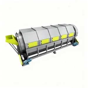 Rotary Drum Separator for Metal Plastic and Glass Recycling Lines