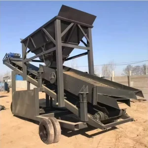 Rotary Vibrating Screen Gear Two Vibration Motors Carbon Steel Mesh Sieving Machine Durable Sturdy Single Deck