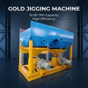 RuiJie Gold Jig Concentrator Gravity Separator with Engine and Motor 380V/220V 10-90T/H Capacity for Mineral Processing