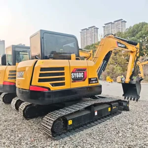 SANY SY60C 6 Ton Small Crawler Digger Machine Used Excavator