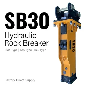 SB30 Quarry Mining Equipment Hydraulic Breaker for 2.5-4.5 Ton ZX26U ZX30U ZX35 Excavator Attachments Parts