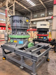 SC Series Single Cylinder Hydraulic Cone Crusher AC Motor Bearing Rock Ore Crushing Aggregate Gravel 27-135t/h