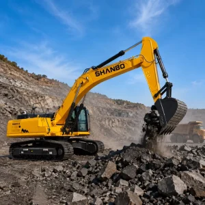 SH380 9 38T Excavator Mining Excavator Heavy Duty High Efficiency Rock Digging Quarrying Mineral Extraction Equipment