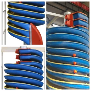 SHANGPINKEJI Coal Spirals Gravity Separator High Efficiency Patented Wear Resistant Spiral Chute Conveyors Mineral Separator