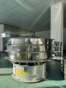 SS304 Industrial High Frequency Screening Machine Vibrating Sieve for Sugar Powder Rotary Separator Food Grade Vibratory Sifter