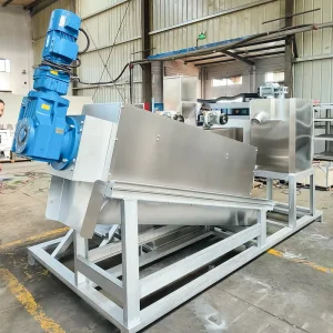 SS304 SS316 Automatic Sludge Dewatering Press Water Saving Sludge Dewatering Machine