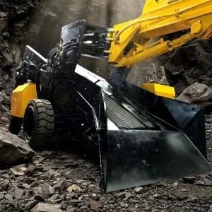 STire-Type Tracked Excavator for Mining Specialized for Loading Unloading Mines Conveyor