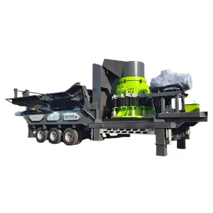 Sand Gravel Screening Machine Mobile Vibrating Screen With Crusher