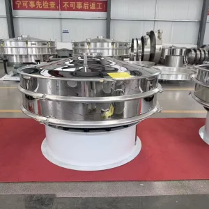 Sand Screening Machine for Food Processing with Motor Stainless Steel Construction Abrasive Graded Filtration Vibration Sifting