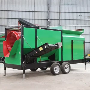 Sand Washing Screening Machine MTS1230 Mobile Trommel Screen 60m3/h 1200mm Rotary Drum Sand Gravel Topsoil Processing Equipment