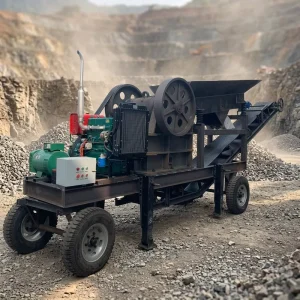 Scale Gold Ore Rock Gold Mining Plant with Diesel Jaw Crusher Screening Jaw Stone Crusher