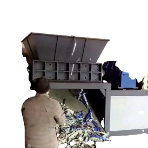 Scrap Metal Aluminum Shredder Machine with Motor & Gear High Productivity Pipe Iron Can Crusher for Large Garbage Processing