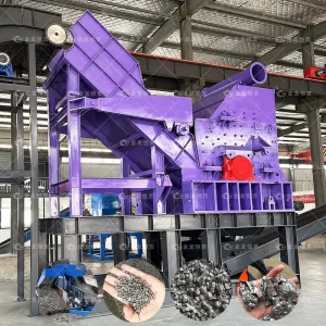Scrap Metal Crusher Recycling Equipment Aluminum Shredding Steel Scrap Metal Crushing Machine