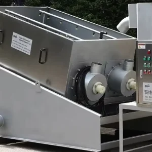 Screw Press Sludge Dewatering Machine with Pressure Vessel PLC Pump & Bearing 1 Year Warranty