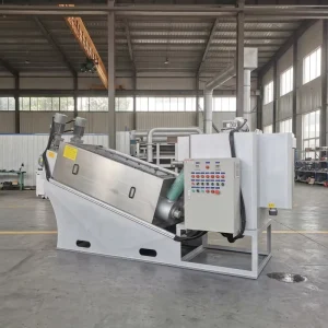 Screw Stack Sludge Dewatering Thickening Compression Sewage Suspension Residue Solid Liquid Split Reduction