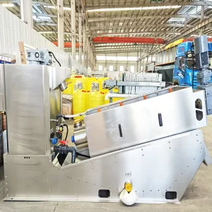 Screw Thickening Press Sludge Dewatering Equipment Multi-disc Dehydrator Screw Press Machine Sludge Treatment