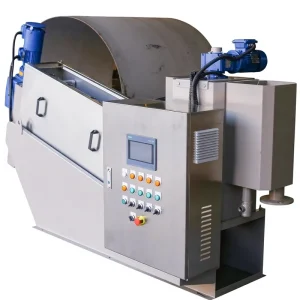 Screw Type Sludge Dewatering Machine Compact Design Fully Automatic for Chemical Plant Effluent Treatment