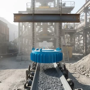 Self Cleaning Electromagnetic Overband Separator for Mining Tramp Iron Removal Custom Configuration OEM Available