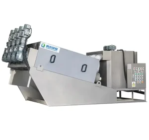 Self Cleaning Water Treatment Machinery Volute Type Sludge Thickener System Sludge Screw Press Wastewater Treatment Plant