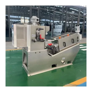 Sewage Wastewater Treatment Equipment Dewatering System 304 Stainless Steel Screw Press Sludge Dewatering Machine