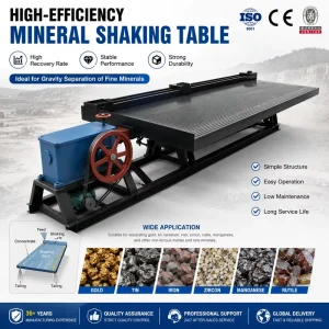 Shaking Table Gold Separation 6S Gravity Separator for African Artisanal Mining Projects