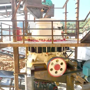 Single Cylinder Hydraulic Compound Cone Crusher with PLC Motor and Engine for Mining Machinery