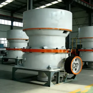 Single Cylinder Hydraulic Cone Crusher HST Series PLC Controlled High Capacity Mining Equipment