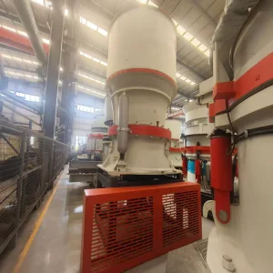Single Cylinder Hydraulic Cone Crusher High Performance 190-490t/h Capacity AC Motor Gear PLC Core Stone Ore Mining Equipment