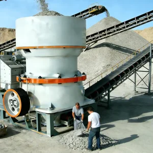 Single Cylinder Hydraulic Cone Crusher with PLC Motor & Gear 200-500t/h Capacity AC Motor