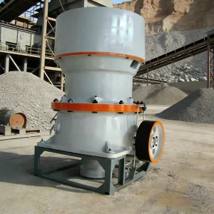 Single Cylinder Hydraulic Stationary Cone Crusher with Gear and PLC for Stone Mining Construction