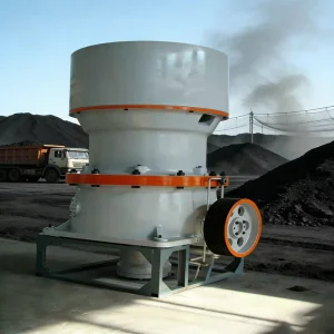 Single Cylinder Secondary Cone Crusher PLC Controlled Gear Drive High Productivity Stone Ore Mining Equipment AC Motor