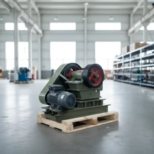 Single Toggle Small Lab 1.5kw Electric Motor Dual Flywheels Sample Preparation Jaw Crusher for Mining