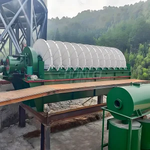 Sludge Dewatering Equipment Fine Sand Tailings Separation Disc Vacuum Filter Disc Ceramic Filter TC 4 Engine Automatic