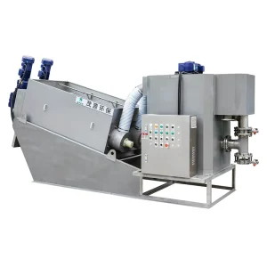 Sludge Thickener Stacked Spiral Screw Press Sludge Dewatering Machine for Sewage Treatment