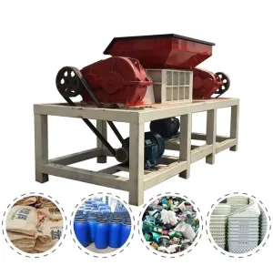 Small Aluminum Shredder Metal Refrigerator Shredder Steel Aluminum Crusher Double Shaft Shredder