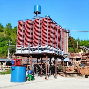 Small Capacity BLL-900 Heavy Mineral Separation Machine Mining Gravity Separator Spiral Chute Iron Tin Ore Washing Plant Pump