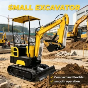 Small Crawler Excavator 0.8 0.28m Bucket Capacity Heavy Duty Pump for Large Scale Construction Earthmoving Demolition Projects