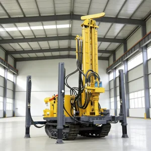 Small Geotechnical Portable Crawler Diesel Rotary Water Well Drilling Rig with Max 200m Depth