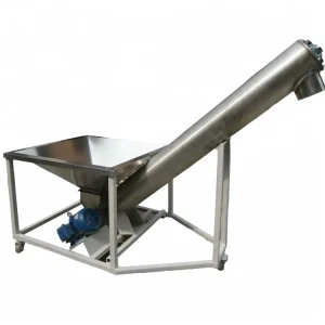 Small Grain Screw Augers Conveyor Grain Spiral Conveyor With Hopper