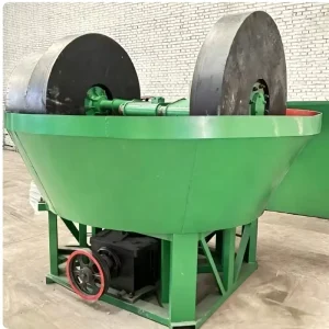 Small High-Efficiency Gold Ore Grinding Mill Wet Disc Grinder 1-3t/H Capacity AC Motor for Gold Extraction Refining